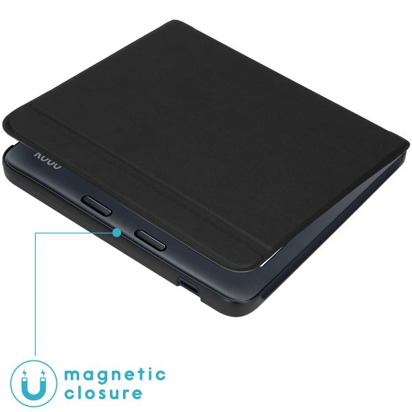 imoshion Slim Hard Case Klapphülle Kobo Libra 2 / Tolino Vision 6 - Schwarz
