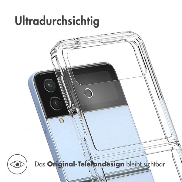 Accezz Xtreme Impact Backcover für das Samsung Galaxy Z Flip 4 - Transparent