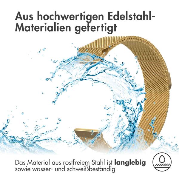 imoshion Mailändische Magnetarmband für das Fitbit Versa 2 / Versa Lite - Gold