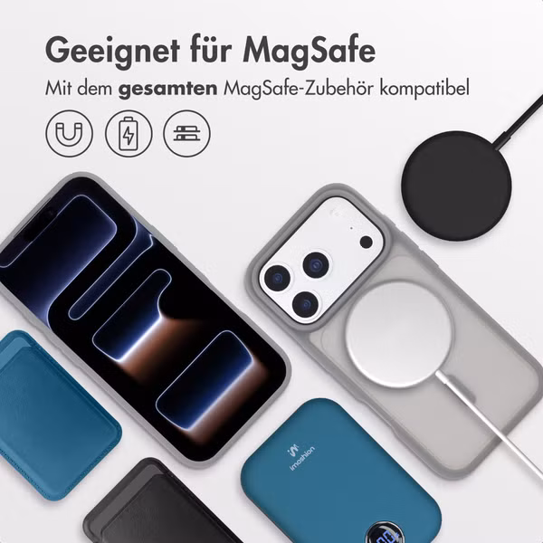 imoshion Color Guard Back Cover mit MagSafe Apple iPhone 17 Pro - Grau