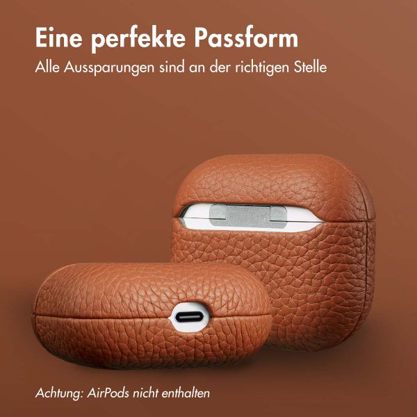 Accezz Echtes Leder Case Apple AirPods 3 - Cognac