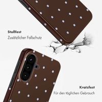 Selencia Vivid Back Cover Samsung Galaxy A57 (5G) - Happy Dots Chocolate