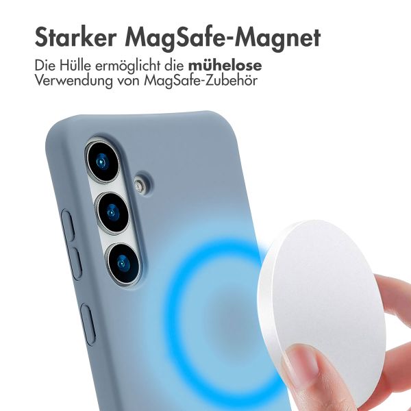 imoshion Color Backcover mit abnehmbarem Handykette und MagSafe Samsung Galaxy S24 / S25 - Ash Blue