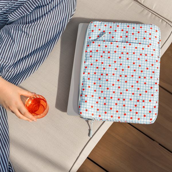 imoshion Design Laptop Hülle 13-14 Zoll - Laptop Sleeve - Cherry Check