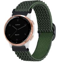 imoshion Elastisches Nylonarmband -   Universelle 18 mm Anschluss - Dunkelgrün