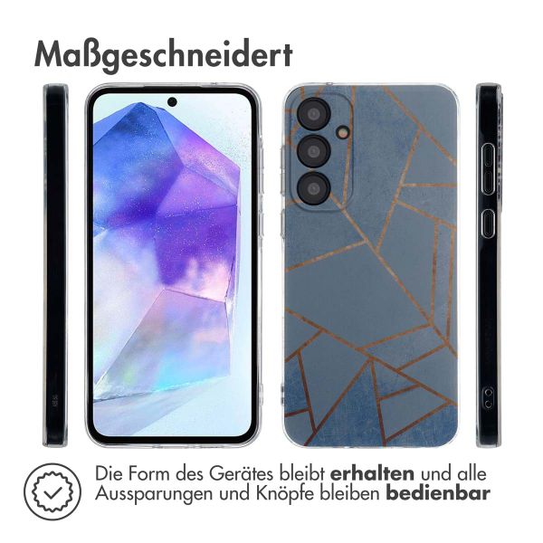 imoshion Design Hülle Samsung Galaxy A55 - Blue Graphic