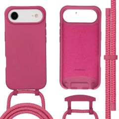 imoshion Color Backcover mit abnehmbarem Handykette und MagSafe Apple iPhone Air - Raspberry