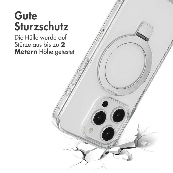 Accezz Ring Stand Backcover mit MagSafe Apple iPhone 15 Pro - Transparent