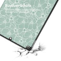 imoshion Design Trifold Klaphülle Apple iPad 9 (2021) 10.2 Zoll / iPad 8 (2020) 10.2 Zoll / iPad 7 (2019) 10.2 Zoll - Botanica