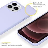 Accezz Liquid Silikoncase Apple iPhone 13 Pro Max - Violett