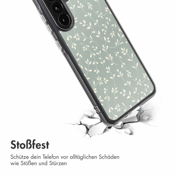 imoshion Design Hülle Samsung Galaxy A56 - Smoke Green Flowers