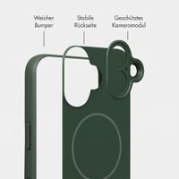 Accezz Grip Backcover mit MagSafe Apple iPhone 16 - Dunkelgrün