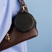 Selencia Nova Croco Mini Pouch - Black