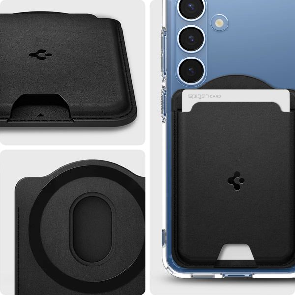 Spigen Magnetischer Kartenhalter Valentinus für Samsung Magnetic Case - 3 Karten - Black