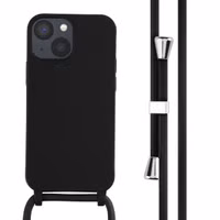 imoshion Silikonhülle mit Band für das Apple iPhone 13 Mini - Schwarz