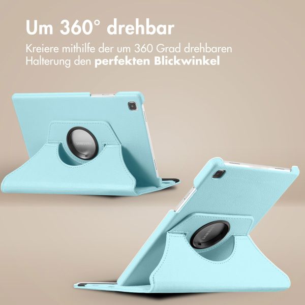 imoshion 360° drehbare Klapphülle Galaxy Tab S6 Lite / Tab S6 Lite (2022) / Tab S6 Lite (2024) - Hellblau