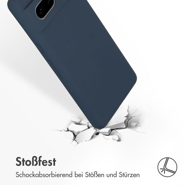 Accezz Liquid Silikoncase für das Google Pixel 7 - Dunkelblau