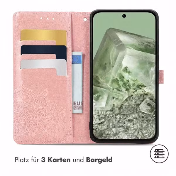 imoshion Mandala Klapphülle Google Pixel 8a - Rosé gold