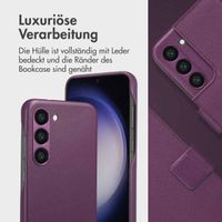 Accezz 2-in-1 Klapphülle aus Leder mit MagSafe für das Samsung Galaxy S23 - Heath Purple