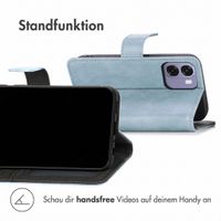 imoshion Luxuriöse Klapphülle Oppo A6x (4G/5G) - Hellblau