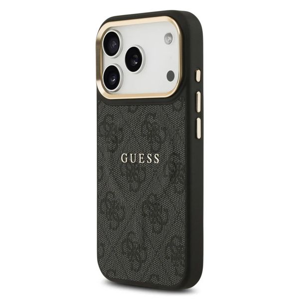 Guess Classic 4G Logo Backcover MagSafe Apple iPhone 17 Pro - Schwarz