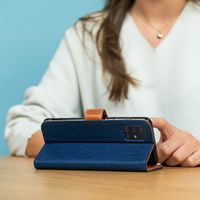 imoshion Luxuriöse Canvas-Klapphülle Samsung Galaxy S7 - Dunkelblau