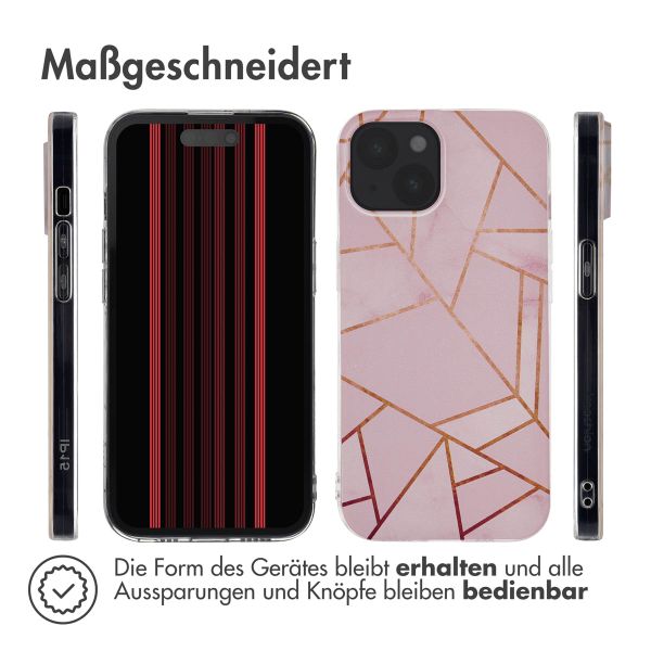 imoshion Design Hülle Apple iPhone 15 - Pink Graphic