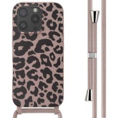 imoshion SilikonHülle design mit Band Apple iPhone 16 Pro - Animal Pink