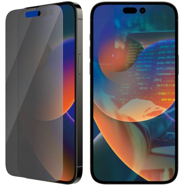 PanzerGlass Privacy Case Friendly Anti-Bacterial Displayschutzfolie für das Apple iPhone 14 Pro Max
