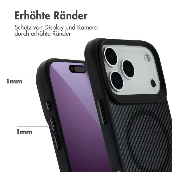 imoshion Rugged Hybrid Carbon Case mit MagSafe Apple iPhone 17 Pro Max - Schwarz