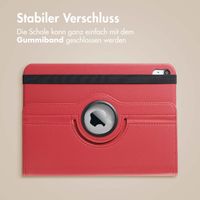 imoshion 360° drehbare Klapphülle Apple iPad 11 (2025) 11 Zoll A16 / iPad 10 (2022) 10.9 Zoll - Dunkelrot