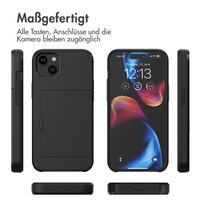 imoshion Backcover mit Kartenfach Apple iPhone 15 Plus - Schwarz