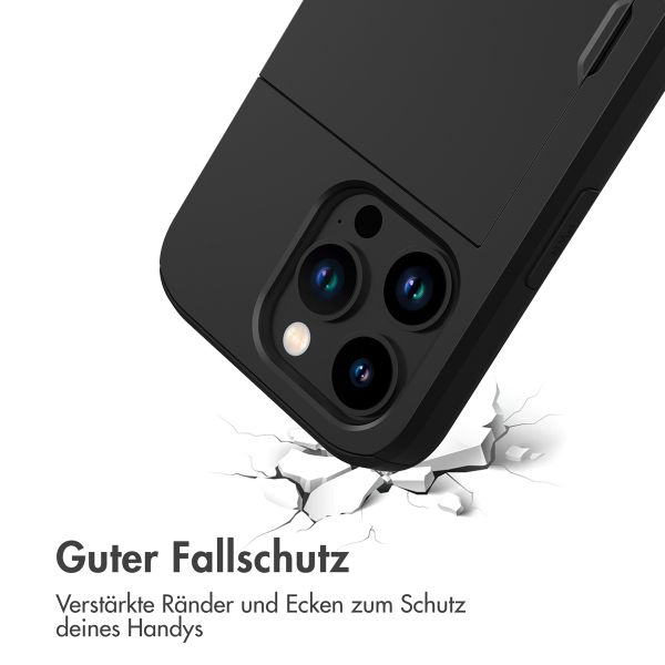 imoshion Backcover mit Kartenfach für das iPhone 15 Pro - Schwarz