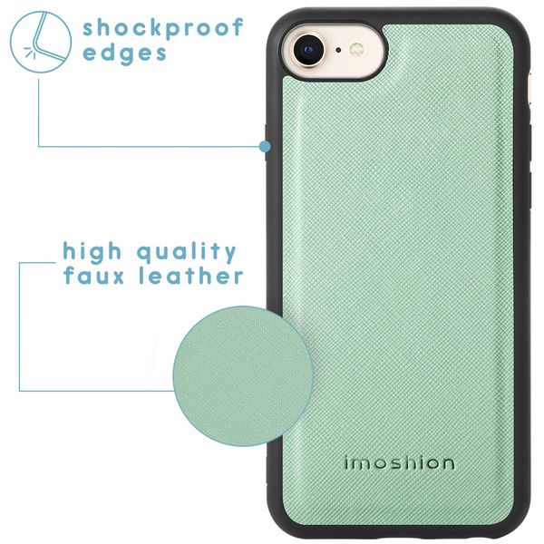 imoshion Luxuriöse Portemonnaie-Klapphülle iPhone SE (2022 / 2020) 8 / 7 - Grün