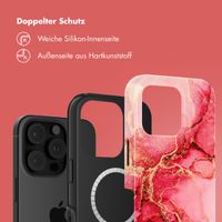 Selencia Vivid Tough Back Cover mit MagSafe für das iPhone 16 Pro Max - Rosy Marble