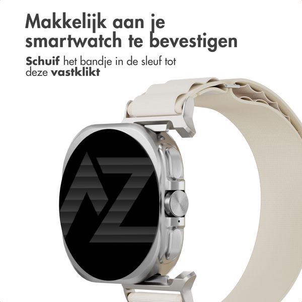 Accezz Nylon Alpine Armband für Samsung Galaxy Watch Ultra 2 (2026) / Ultra (2024/2025) - Polarstern