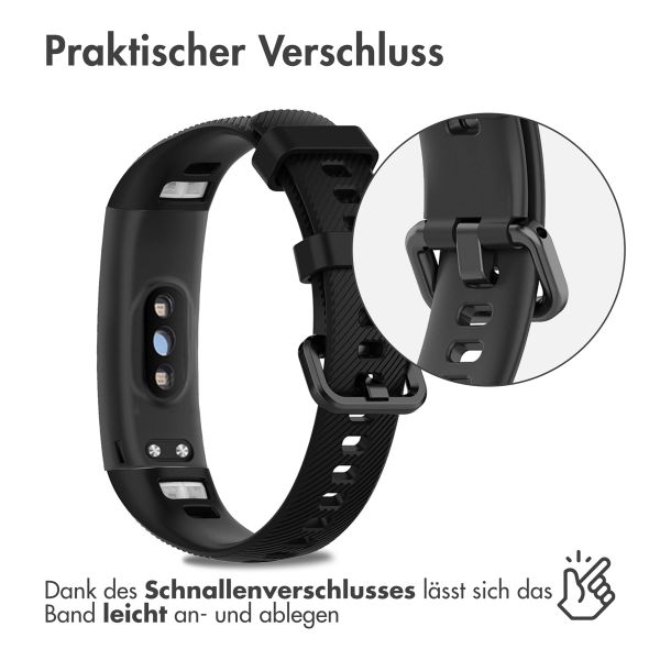 imoshion Silikonband für das Honor Band 4 - Schwarz