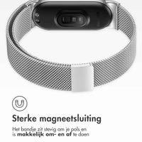 imoshion Magnetisches Milanaise Armband für das  Xiaomi Smart Band 8 / 9 - Silber