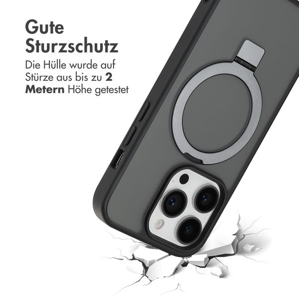 Accezz Ring Stand Backcover mit MagSafe für das Apple iPhone 14 Pro - Schwarz