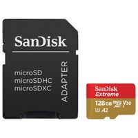 SanDisk microSD Extreme - 128GB - Inklusive RescuePro Deluxe - UHS-I/U3/Full HD/4K UHD