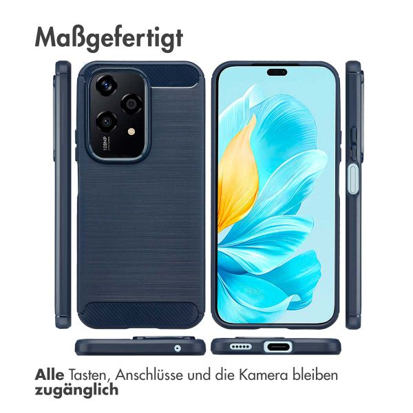 imoshion Brushed Back Cover für das Honor 200 Lite - Dunkelblau