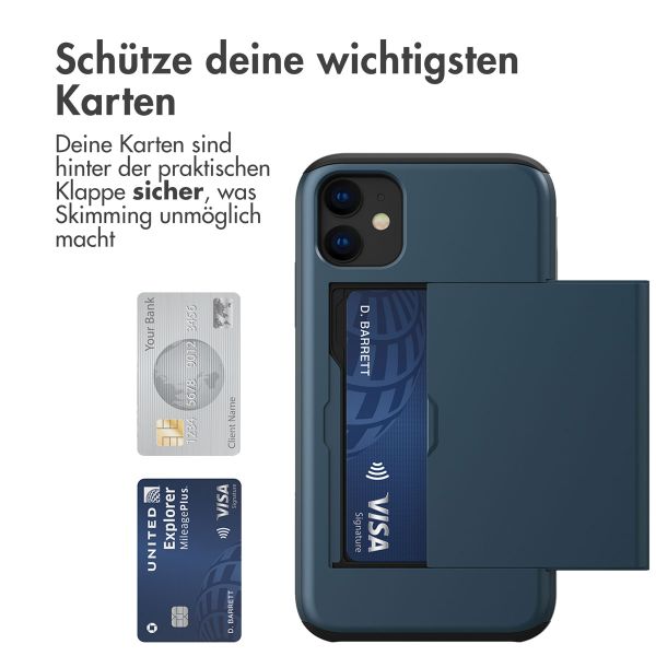 imoshion Backcover mit Kartenfach für das iPhone 11 - Dunkelblau