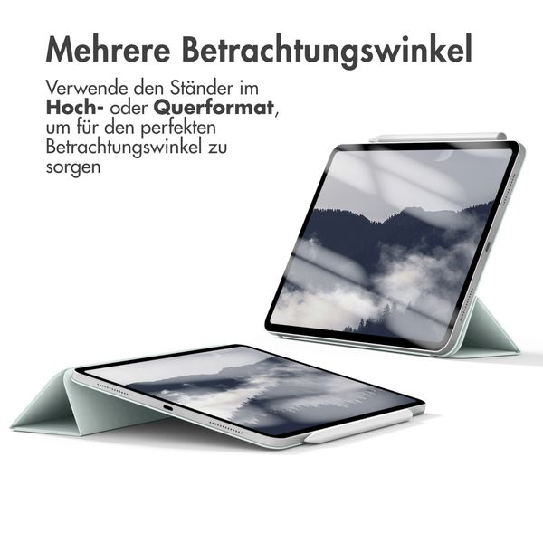 imoshion Magnetic Klapphülle Apple iPad Air 11 Zoll (2025) M3 / (2024) M2 / Air 5 (2022) / Air 4 (2020) - Hellgrün