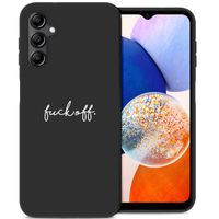 imoshion Design Hülle für das Samsung Galaxy A14 (5G/4G) - Fuck Off - Schwarz