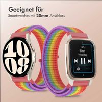 imoshion Nylonband mit Klettverschluss - Universelle 20 mm Anschluss - Regenbogen