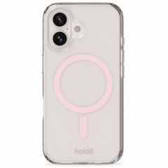 Holdit MagSafe Case für das iPhone 16 Plus - Rosa / Transparent