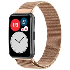 imoshion Magnetisches Milanaise Armband für das  Huawei Watch Fit - Rosé gold