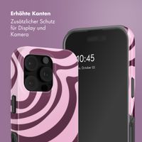 Selencia Vivid Back Cover Apple iPhone 16 Pro - Wavy Swirl Pink Plum