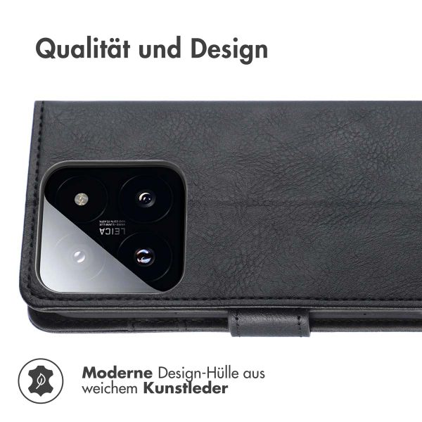 imoshion Luxuriöse Klapphülle Xiaomi 14T - Schwarz