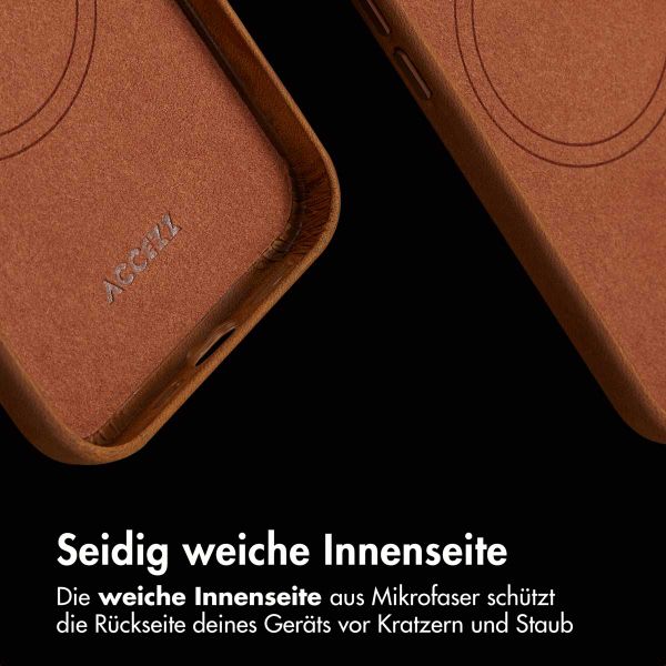 Accezz Vintage Leather Magsafe Backcover Apple iPhone 14 - Tabacco Cognac